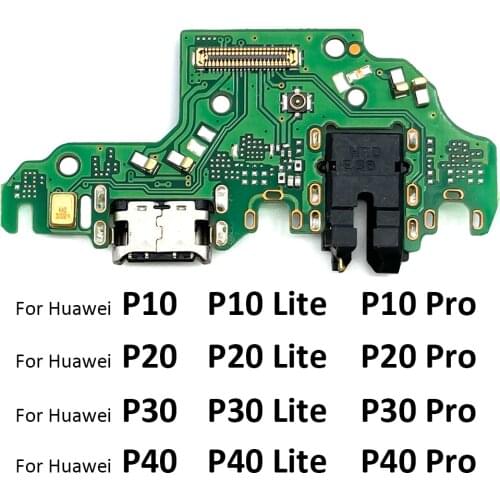 USB Charging Port Connector Dock Flex Cable With Microphone For Huawei P9 P10 Plus P20 P40 Pro Plus P30 P40 Lite E P40 Lite 5G