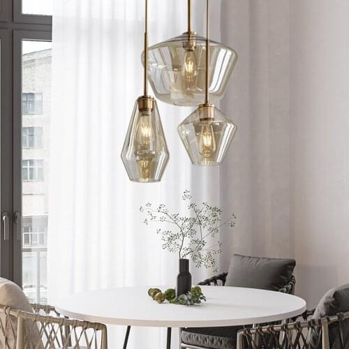 Modern nordic led stone nordic light luminaria pendente hanging lights industrial lamp led wall moon lamp dining rooom