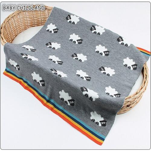 Knitted Baby Blankets Newborn Baby Swaddle Wrap Blanket Baby Infant Toddler Sofa Bedding Stroller Crib Receiving Blanket