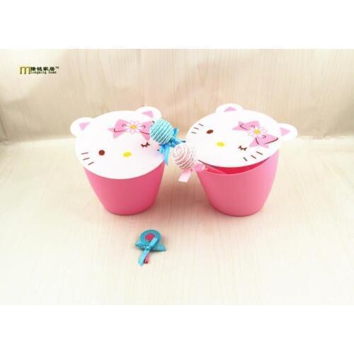 1PC Mini Desktop Waste Bins With Lid Desk Small Household Clean Trash Can Debris Storage Car garbage Can OK 0197