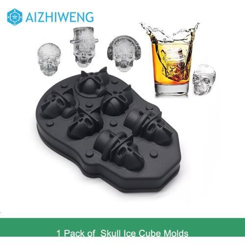 1 Pack of Skull Ice Cube Molds