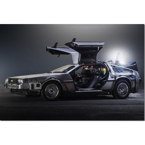 1985 DeLorean DMC 12 Back to the Future Wall Art Car Posters HD Canvas Paintings Wall Picture for Living Room Decor