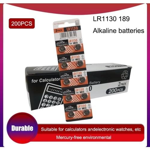200pcs for Maxell Battery Cell 1.5V AG10 LR1130 Alkaline Button Battery AG10 389 LR54 SR54 SR1130W 189 LR1130 Button Batteries