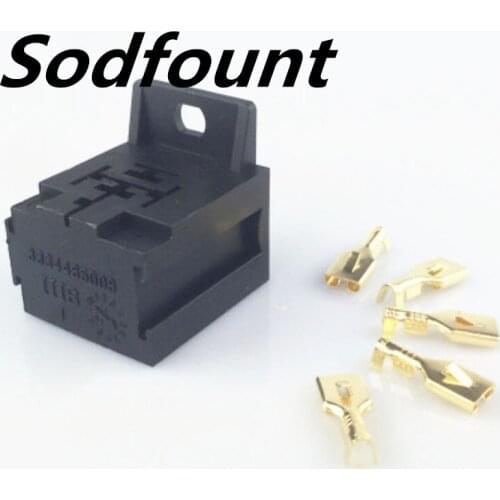 5pcs 5pin 6.3mm car relay socket car wiring harness socket Auto