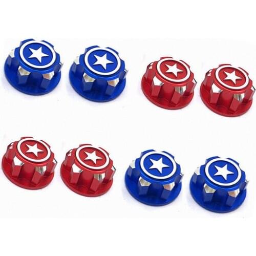 Aluminum CNC 17mm Dustproof Non-slip Anti-Skid Hex Wheel Nuts For 1/8 TRX X-Maxx Summit E-Revo ARRMA Buggy RC Cars