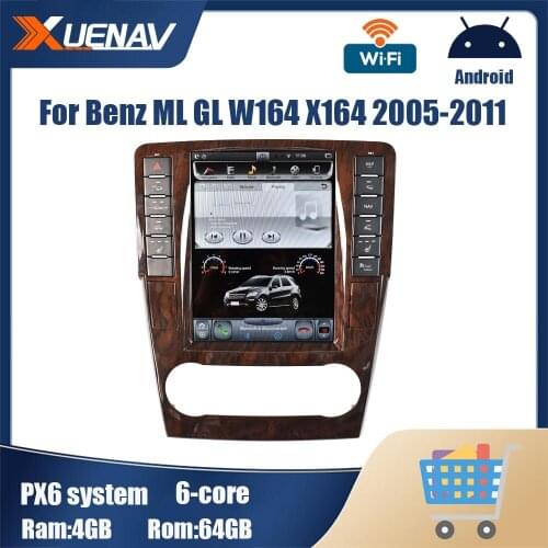 Android car radio For Benz ML GL W164 X164 2005 2006 2007 2008 2009 2010 2011 DVD player GPS navigator Head unit 2 din