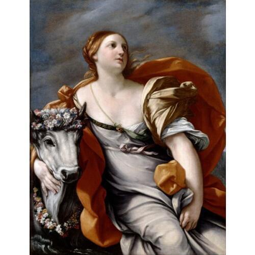 Free shipping classical court figure whitehorse and gril oil painting canvas prints on canvas home wall art decoration picture