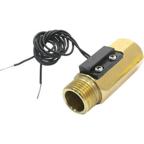 DC250V 70W 0.5A G1/2 Outlet Inlet Ports Water Flow Sensor Switch Flowmeter