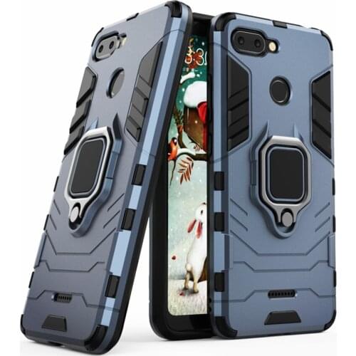 For Xiaomi Redmi 6 Case Redmi6 Shockproof Ring Stand Bumper Silicone + PC Phone Back Cover for Xiaomi Redmi 6 Funda Capa Coque