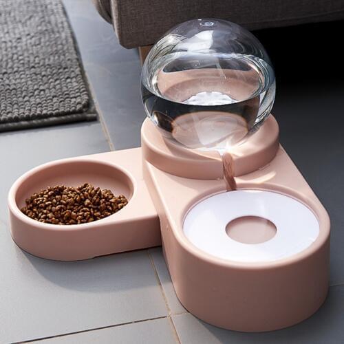 Double Automatic Water Pet Bowl for Dogs Bowl Variable Corner Dog Cat Bowl Automatic Pet Dog Cat Water Dispenser Pet Supplies