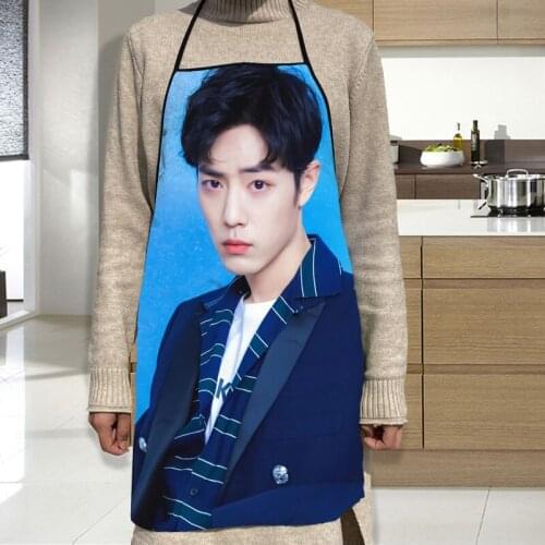 Sean Xiao Apron Grill Kitchen Chef Apron Professional for BBQ, Baking, Cooking for Men Women 68X95cm