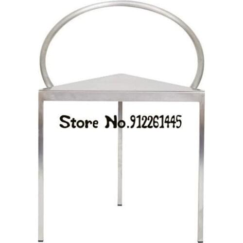Italian Minimalist Creative Nordic Triangle Dining Chair Indoor Metal Bed And Breakfast Restaurant Dining Chair Designer Model R