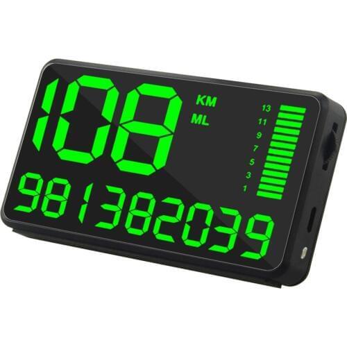 C90 Digital Car And Truck Speedometer Real-Time Tracking With Speed Warning Car Clock GPS Speedometer Display Car Hud Tracking