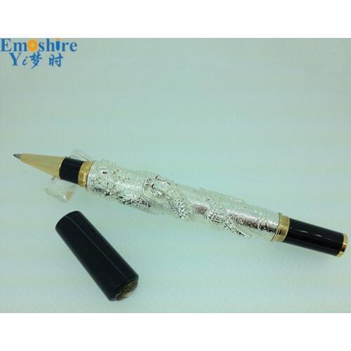 Top New Brand Luxury Executive Ballpoint Pen High Quality Business Contact Stainless Metal Pens for School Office Supplies JH07