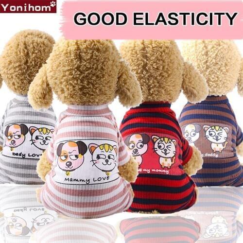 Cute Small Pet Pajamas For Dogs Costume Dog Jumpsuit Cat Clothes Dog Coat For Dogs Clothing yorkie Chihuahua Clothes Winter Warm