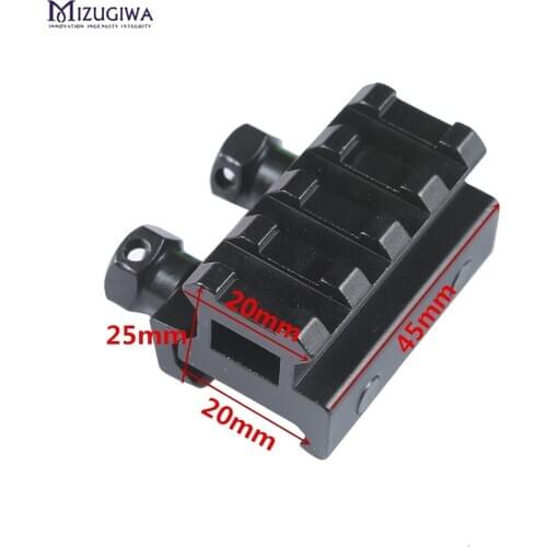 Mizugiwa Hunting Rifle Mount 20mm Weave Picatinny Rail Riser Quick Release Block Mount Adapter Hunting Arisoft Caza Bipod Chasse