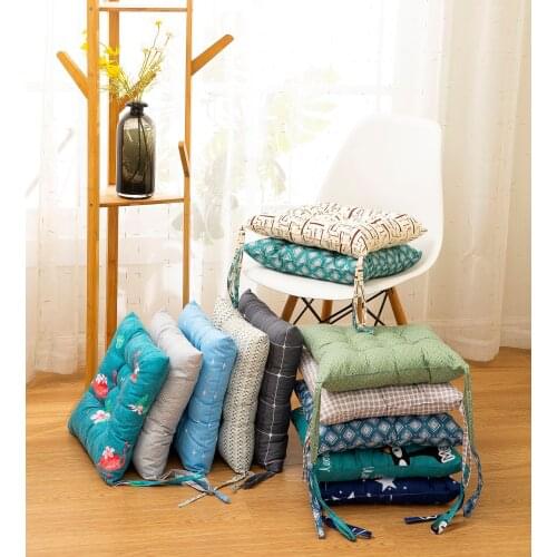 Outdoor Soft Thick Cushion Non-slip Tatami Mat Seat Cushion Home Office Garden Chair Butt Pad Portable Cushion Throw Pillow