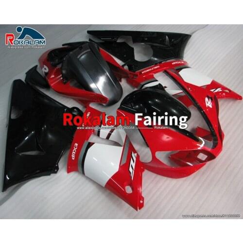Fairing For Yamaha YZF1000 R1 2000 2001 YZF 1000 01 00 White Red Black Motorbike Body Kit (Injection Molding)