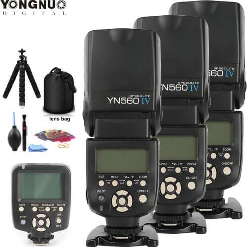 YONGNUO YN560 IV YN-560 IV Master Radio Flash Speedlite Speedlight + YN-560TX Controller for Nikon D760 D7200 D810 D600 D5000