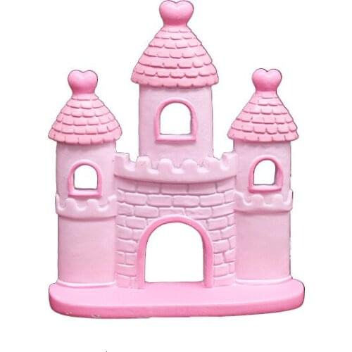 Pink Castle Girl Bow Yarn Tent Star Cake Decoration Tool Girls Happy Birthday Cake Topper Kid Party Supplies Pink Love Gifts