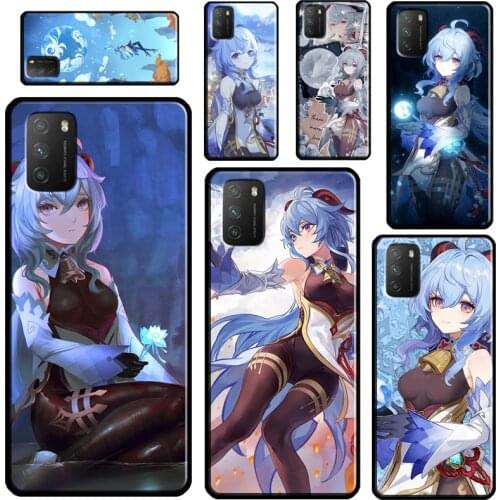Ganyu Genshin Impact For Xiaomi Mi 11 Ultra 9T 10T Pro Mi Note 10 Lite Phone Case For POCO X3 Pro M3 F1 F2 F3