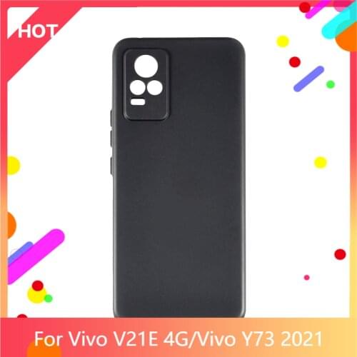 V21E 4G Case Matte Soft Silicone TPU Back Cover For Vivo Y73 2021 Phone Case Slim shockproof