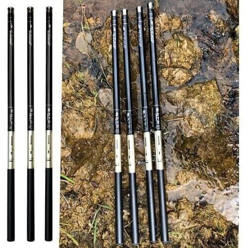 High Quality Super Light Hard Telescopic Fishing Rod 3.6m/4.5m/5.4m/6.3m/7.2m Carbon Fiber Hand Pole for Carp Fishing
