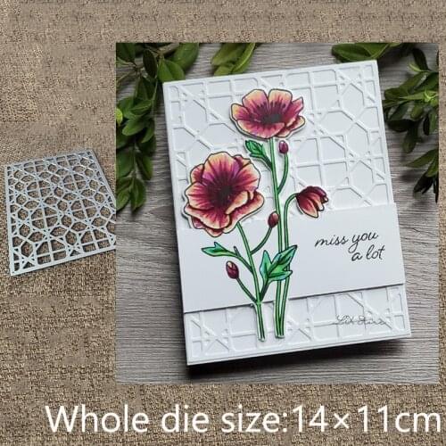 XLDesign Craft Metal Cutting Dies stencil mold Trellis Cover Plate scrapbook Album Paper Card Craft Embossing die cuts