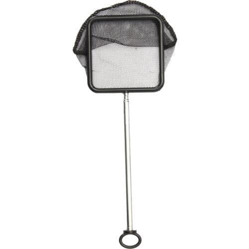 1Pc 20~40cm Aquarium Extendable Handle Shrimp Small Betta Fish Tank Net Square Black