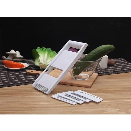 1PC 4 in 1 Multifunction Plastic Vegetable Grater Slicing Mandoline Vegetable Cutter Adjustable Carrot Grater Onion Dicer KX 051