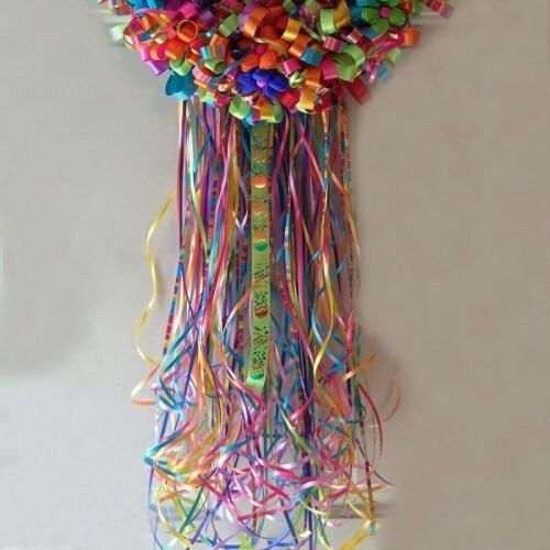 1pc Balloon Ribbon Rainbow Rope Wedding Birthday Party DIY Laser Wrapping Tap Balloons Accessories Party Supply