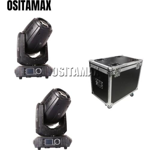 2pcs+flightcase 280w Beam Moving Head Light DJ Sharpy 10r Stage Light Spot Beam Wash 3IN1 Show Wedding Party Lights Beam Moving