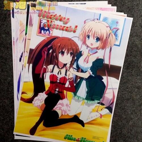 8Pcs Anime Little Busters! Picture Posters Figures Poster 42x29cm Toys for Wall Home Decoration Kids Adult Gift