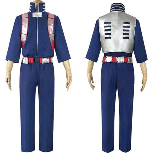 Anime Unisex My Boku No Hero Academia Costume Todoroki Shoto Battle Uniform Cosplay Full Set Halloween for Womens Mens S-XXXL