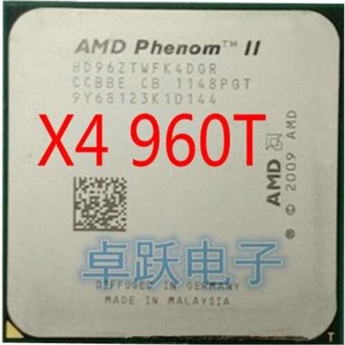 Free shipping AMD cpu phenom II X4 960T scattered pieces L3 6MB 3.0G AM3 Processor