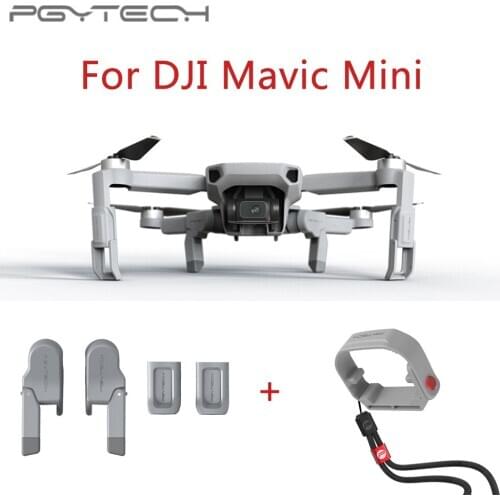PGYTECH For DJI Mavic Mini Propeller Motor Holder Fixator Propellers Protector Adjustable Lanyard + Landing Gear