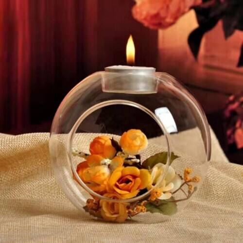 discountHEH Decorative Glass Candlesticks