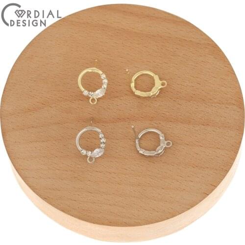 Cordial Design 100Pcs Rhinestone Earrings Stud/Hand Made/DIY Making/Claw Chain/Earring Accessories/Jewelry Findings & Components