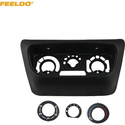 FEELDO Car AC Control Accessories Frame Panel Adapter For Mitsubishi Lancer IX Center Control ABS Fascias Panel #HQ6090
