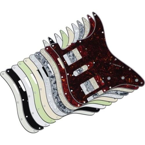 FLEOR 10pcs Mixed Colors Guitar Pickguard ST HSH for American/Mexican Modern Standard FD ST Style Guitar Parts