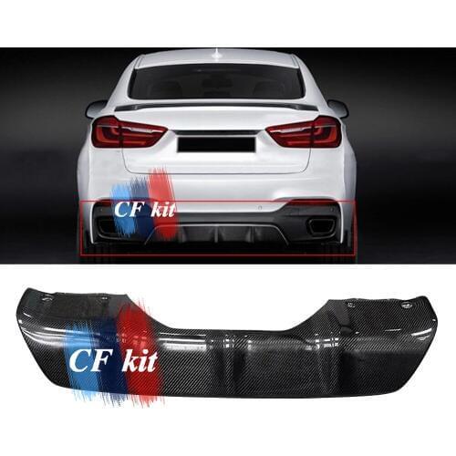 CF Kit Rear Diffuser Bumper Lip For BMW F16 Carbon Fiber Splitter M Sport Package M-tech 2015-2017 Car Styling