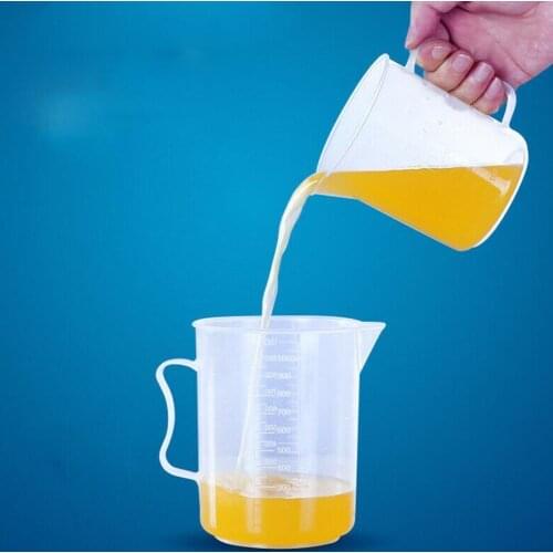 1pc Measuring Cup For Paint Transparent Plastic Graduated Container Measuring Measuring Jug Home Kitchen Cup For Paint Epox J1X6