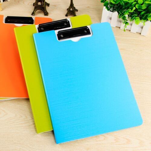 A4 Covered Clipboard File Folder Organizer Documents Holder Writing Pad Padfolio Portfolio Tool for Office School Home Gift