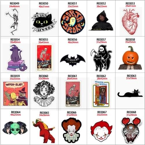 Printed Planar Halloween Cartoon Resin 30pcs/lot for Accessories DIY Decoration Crafts R0304 R0305 R0306