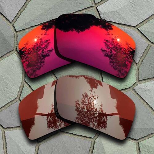 Violet Red&Bronze Brown Sunglasses Polarized Replacement Lenses for Oakley Eyepatch 2