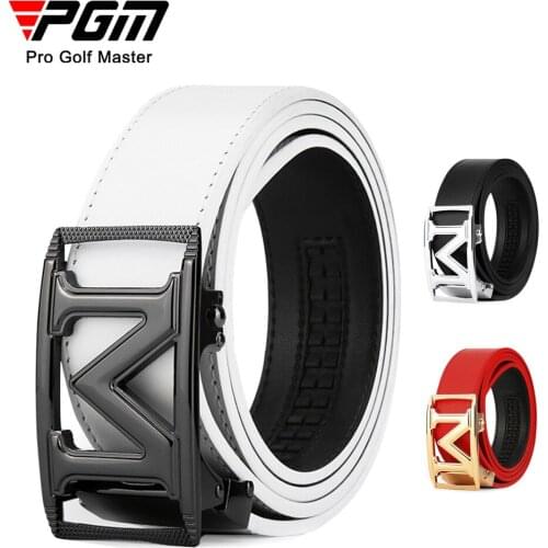 PGM 2020 New Arrival Classic Design Detachable Belt Length Golf Leather Belt with Wear Resistant Alloy Buckle for men