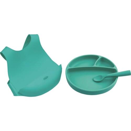 OIOI SILICON VACUUM SOFT BABY FOOD EATING SET