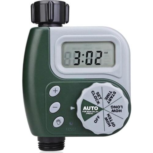 One Outlet Single-Dial Hose Watering Timer, Hose Timer Sprinkler Timer with Filter Faucet Digital Watering Timer for Garden Lawn