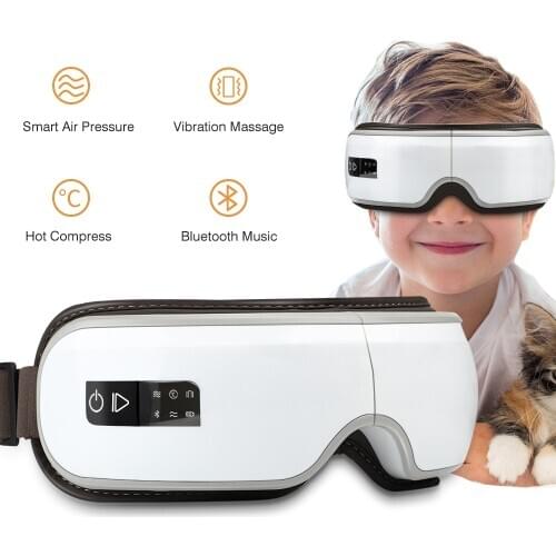 Smart Airbag Vibration Eye Massager Eye Care Instrumen Heating Bluetooth Music Relieves Fatigue And Dark Circles