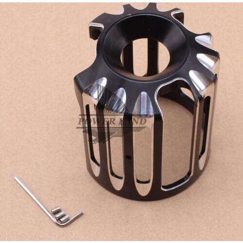 Universal Motorcycle Oil Filter Cover Machine Oil Grid Aluminum For Harley Davidson Touring Road King Softail Springer Fat Bob